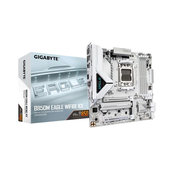 დედა დაფა Gigabyte 9MB85ML6E-00-G10 B850M EAGLE WIFI6E ICE 1.0, AM5, DDR5 DIMM, 256GB