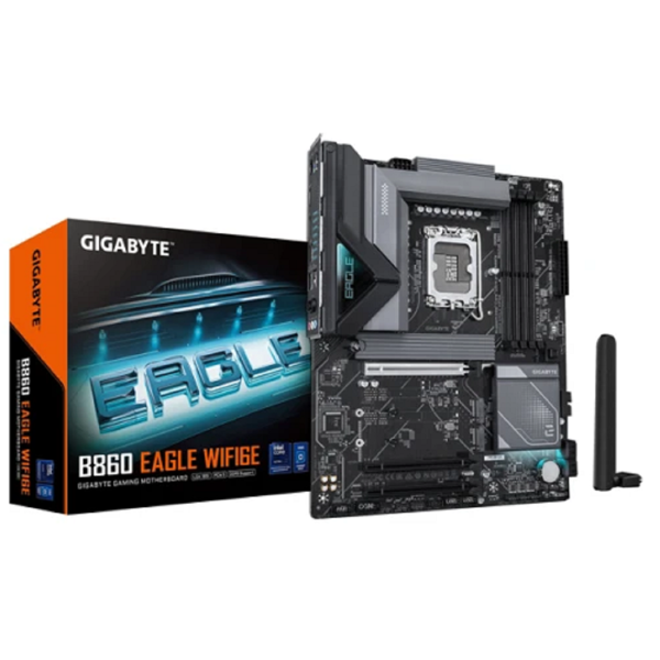 დედა დაფა Gigabyte 9MB86EGW6-00-G10 B860 EAGLE WIFI6E 1.0, LGA1851, DDR5 DIMM, 256GB