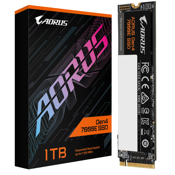 მყარი დისკი Gigabyte AG470E1TB AORUS Gen4 7000E, 1TB, M.2, Internal Hard Drive
