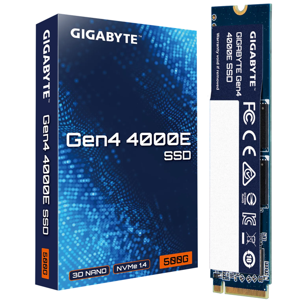 მყარი დისკი Gigabyte G440E500G Gen4 4000E, 500GB, M.2, Internal Hard Drive