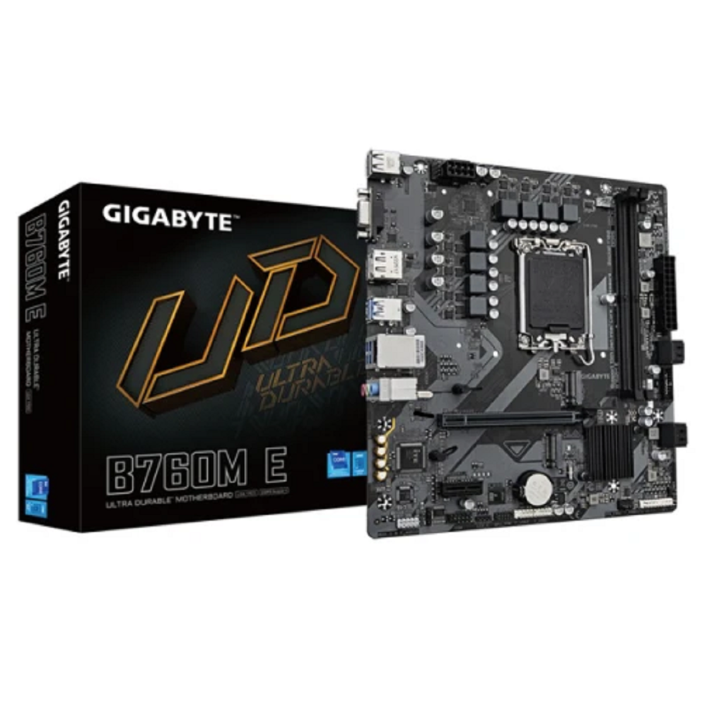 დედა დაფა Gigabyte 9MB76ME5-00-G10 B760M E 1.0, LGA1700, DDR5 DIMM, 128GB