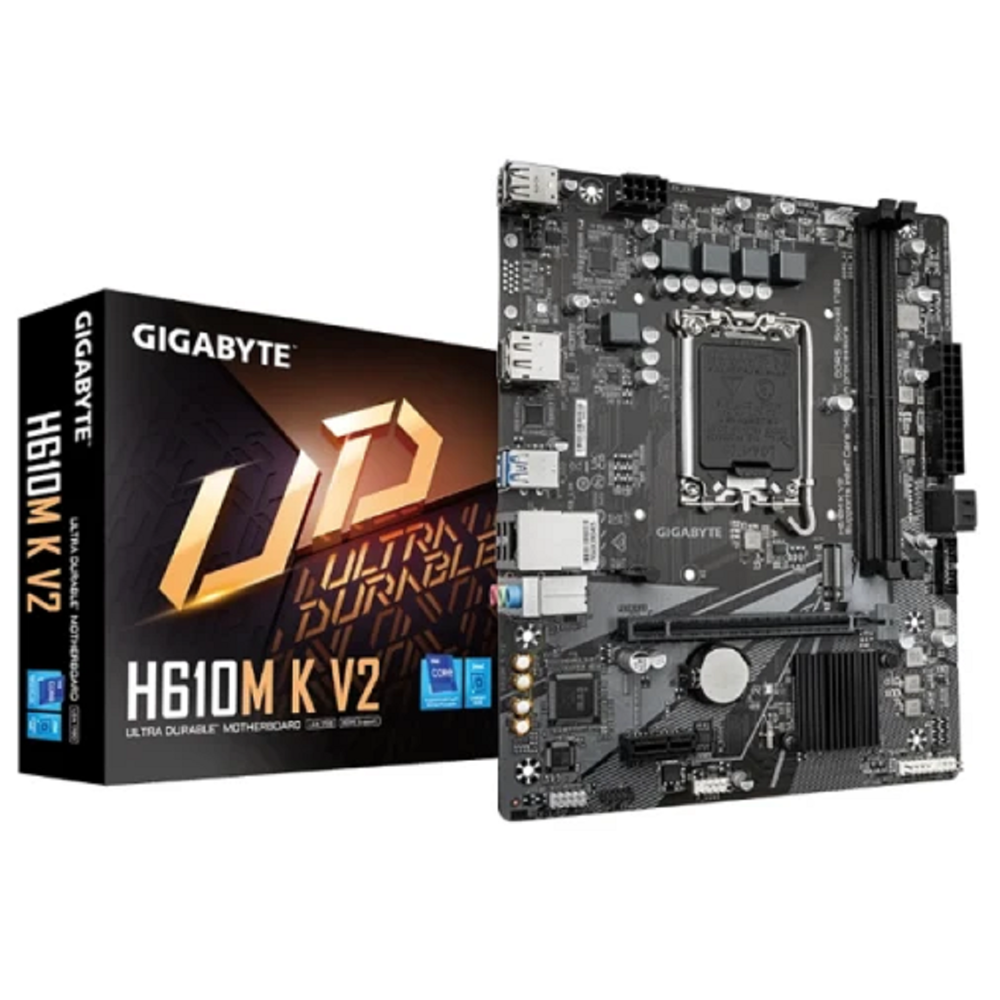 დედა დაფა Gigabyte 9MH61MK52-00-G10 H610M K V2 1.0, LGA1700, DDR5 DIMM, 128GB