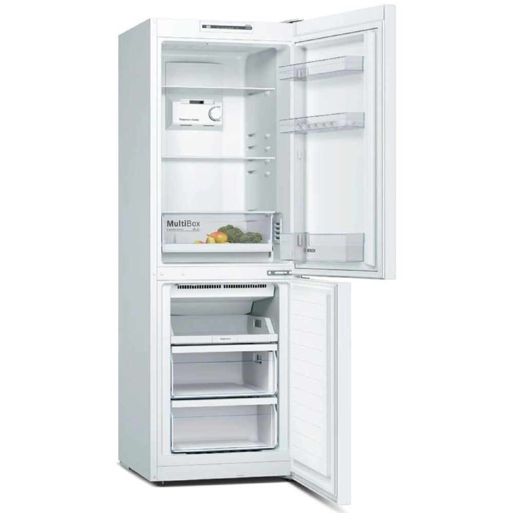 Refrigerator Bosch KGN33NW206, 279L, A+, 42dB, No Frost, White