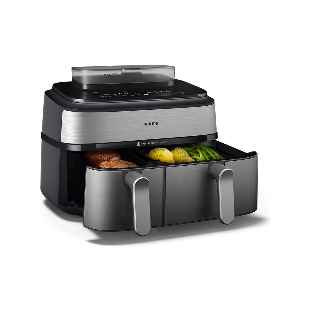 Steam Air Fryer Philips NA555/09 5000 series, 2750W, 9L, Grey