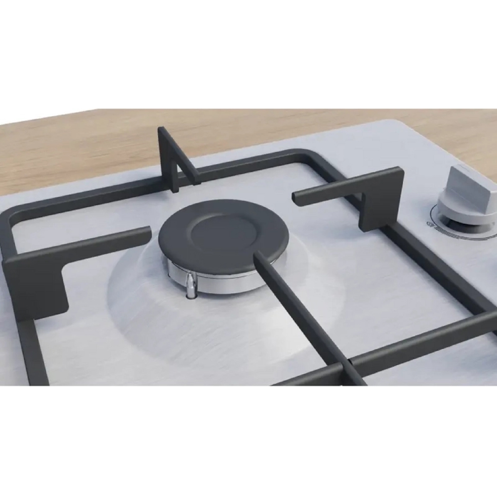 ჩასაშენებელი გაზის ქურის ზედაპირი Bosch PBP6C5K60Q, Built-in Gas Cooktop, Silver