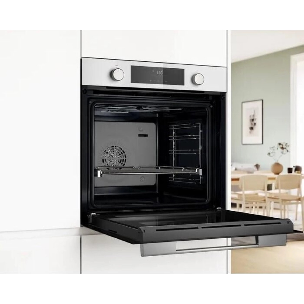 ჩასაშენებელი ელექტრო ღუმელი Bosch HUA736EV0T, 76L, Built-In Electric Oven, White