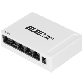 Switch 2E 2E-SG105C PowerLink SG105C, 5-Port Gigabit, White
