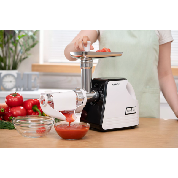 ხორცსაკეპი Ardesto MGA-2300W, 2300W, Meat Grinder, White/Black