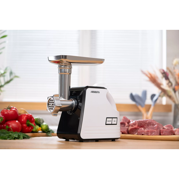 ხორცსაკეპი Ardesto MGA-2300W, 2300W, Meat Grinder, White/Black