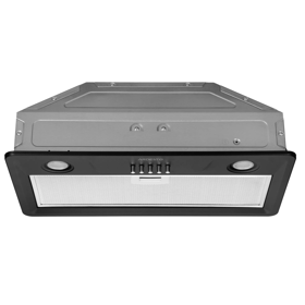 Ardesto Hood integrated, 52cm, 700m3h, metal, 2х1W LED, button, black