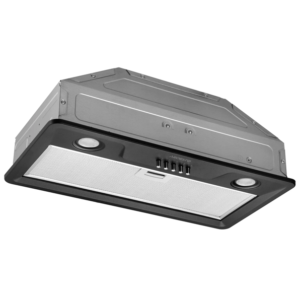 ჩასაშენებელი გამწოვი Ardesto HFI-F700MBL, 450m³/h, Built-in Hood, Black
