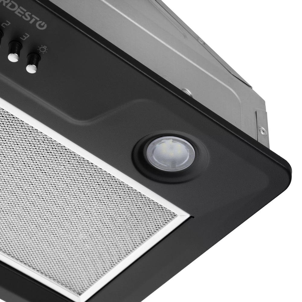 ჩასაშენებელი გამწოვი Ardesto HFI-F700MBL, 450m³/h, Built-in Hood, Black