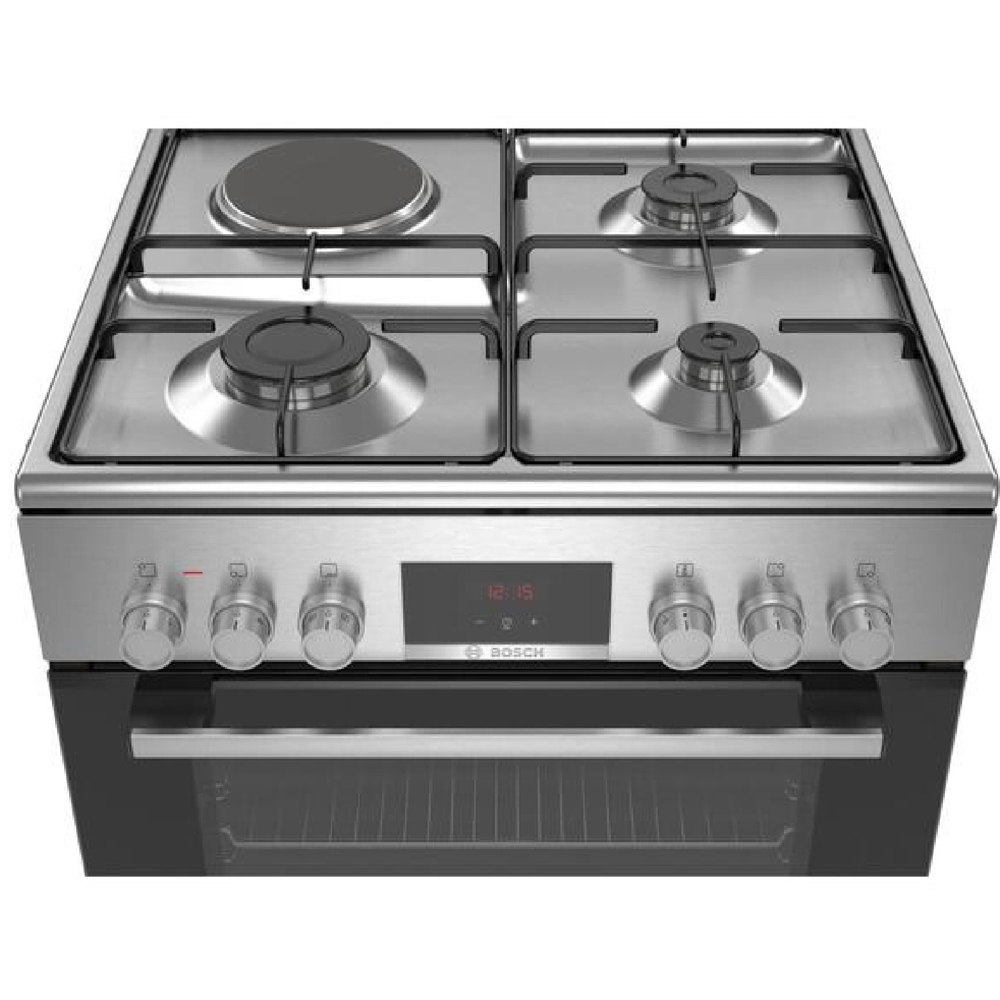 Gas Cooker Bosch HXC39AG51Q, 3 Gas + 1 Electric, Grey