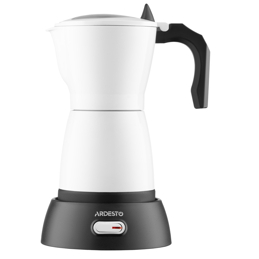 ყავის მადუღარა Ardesto CMM-X300W Moka Pot, 480W, 0.3L, Coffee Maker, White