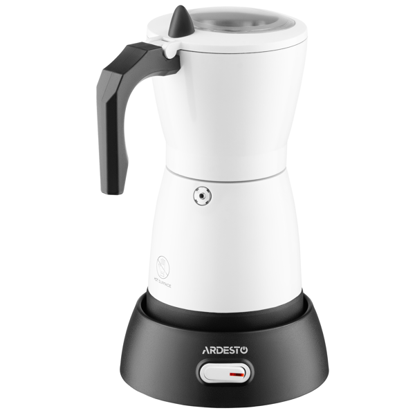 Ardesto CMM-X300W Moka Pot, 480W, 0.3L, Coffee Maker, White
