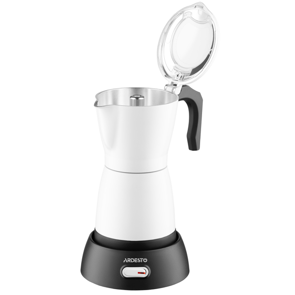 Ardesto CMM-X300W Moka Pot, 480W, 0.3L, Coffee Maker, White