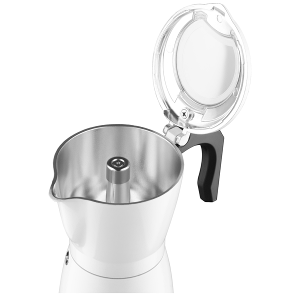 Ardesto CMM-X300W Moka Pot, 480W, 0.3L, Coffee Maker, White
