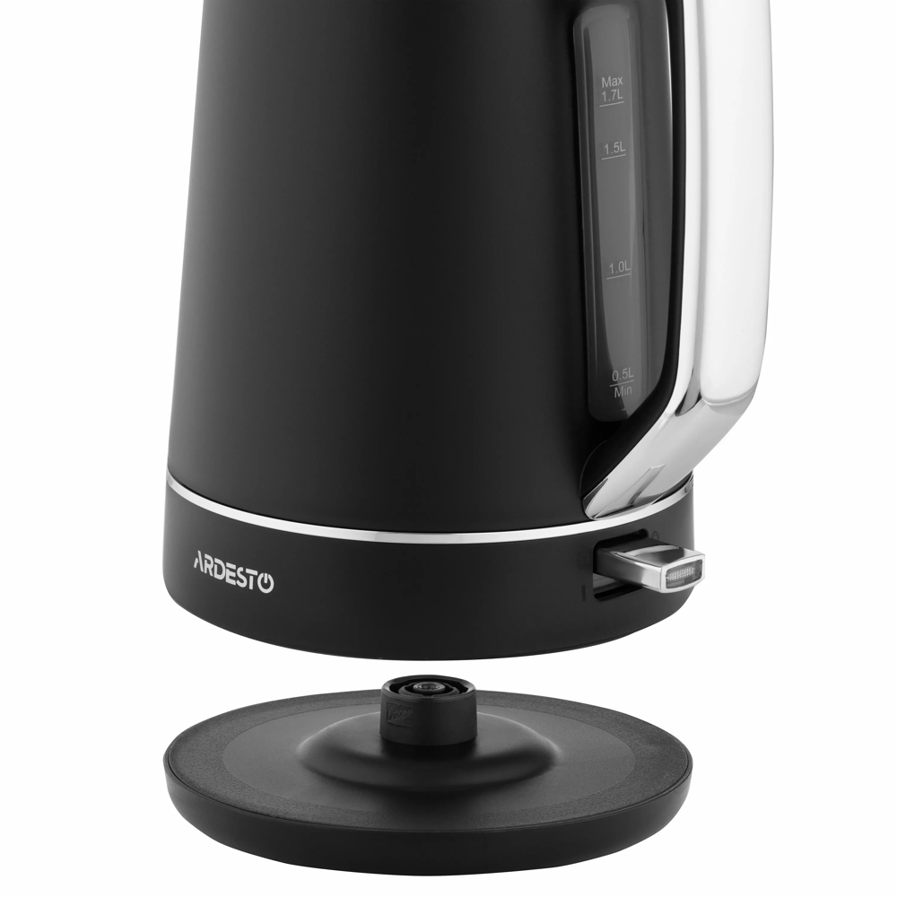 ელექტრო ჩაიდანი Ardesto EKL-450B, 2200W, 1.7L, Electric Kettle, Black