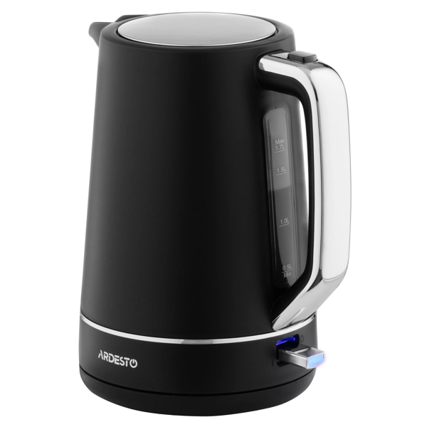 ელექტრო ჩაიდანი Ardesto EKL-450B, 2200W, 1.7L, Electric Kettle, Black