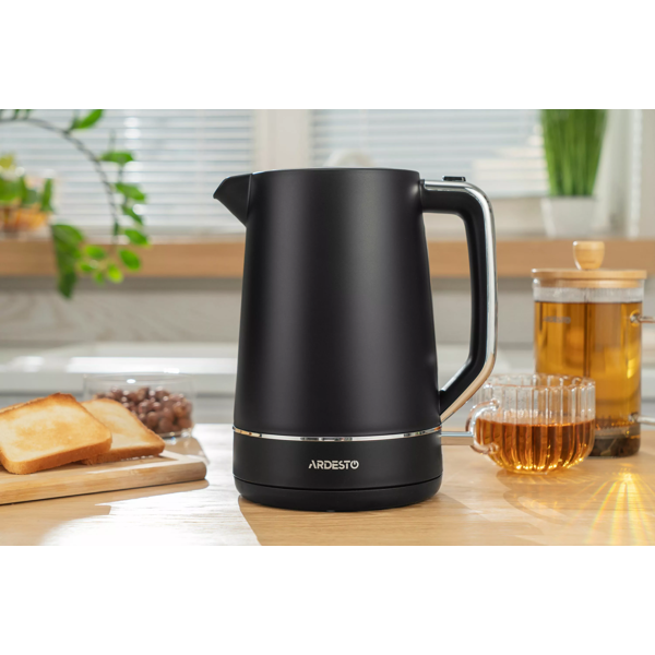 ელექტრო ჩაიდანი Ardesto EKL-450B, 2200W, 1.7L, Electric Kettle, Black