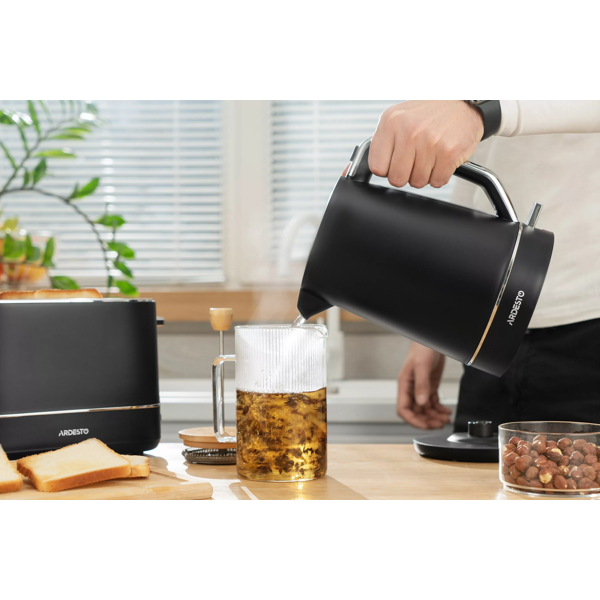 ელექტრო ჩაიდანი Ardesto EKL-450B, 2200W, 1.7L, Electric Kettle, Black