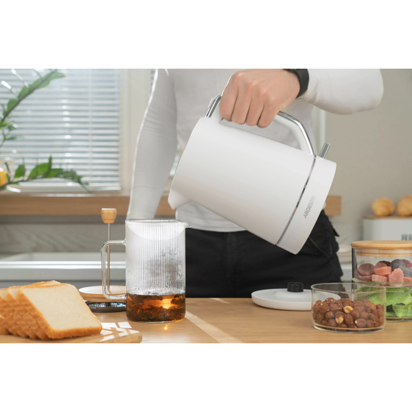 ელექტრო ჩაიდანი Ardesto EKL-450W, 2200W, 1.7L, Electric Kettle, White