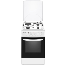 გაზქურა Cron TG5631GC, 3Gas +1 Electric, Gas Cooker, White
