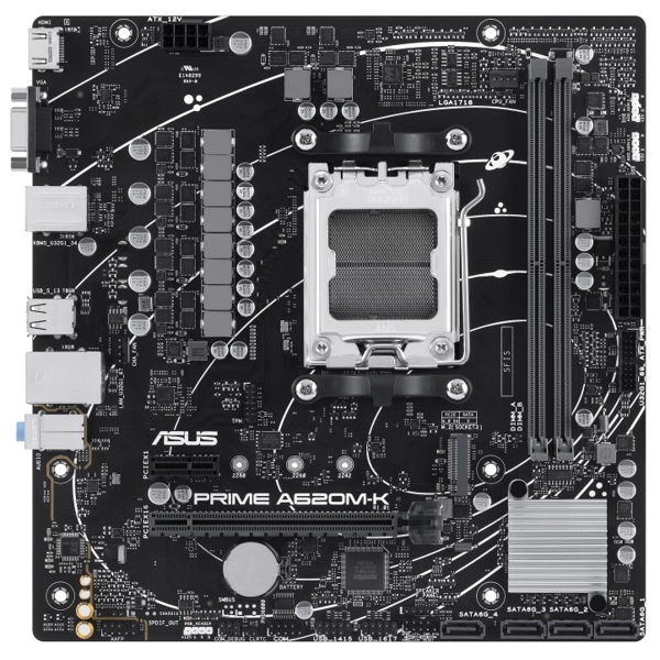 დედა დაფა Asus 90MB1F40-M0EAY0 PRIME A620M-K A620, AM5, DDR5, 96GB