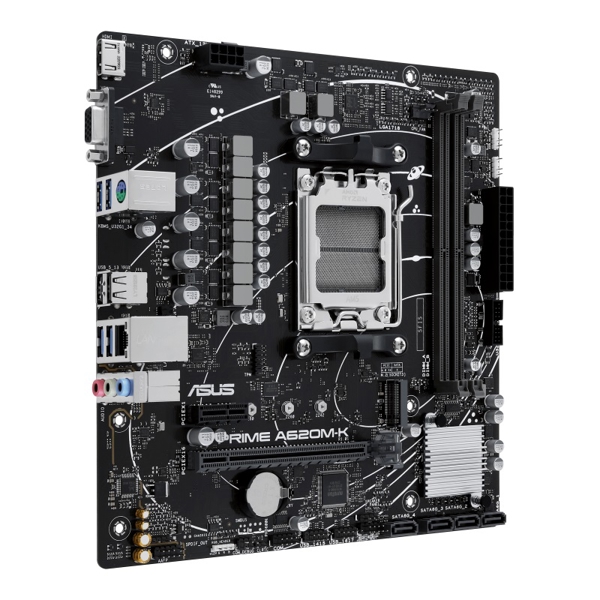 დედა დაფა Asus 90MB1F40-M0EAY0 PRIME A620M-K A620, AM5, DDR5, 96GB