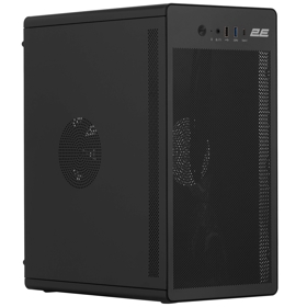 Computer Case 2E 2E-V285B Credo, MiniT, Mini-ITX, Micro ATX, USB3.0, USB 2.0, USB Type-C, Black