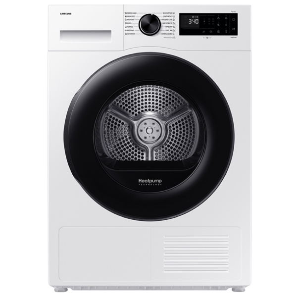 სარეცხის საშრობი მანქანა Samsung DV90DG52A0AELE, 9Kg, C, Washing Dryer, White