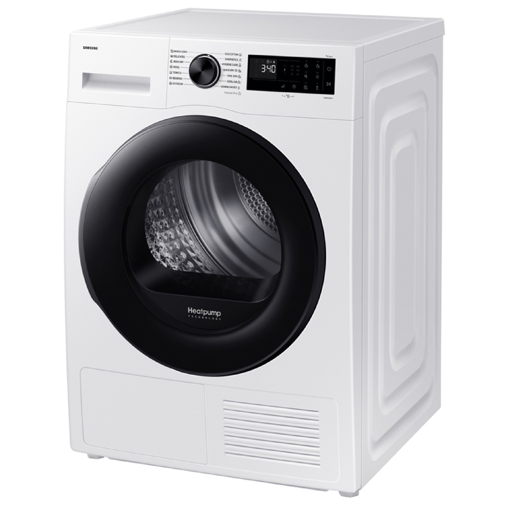 Washing Dryer Samsung DV90DG52A0AELE, 9Kg, C, White