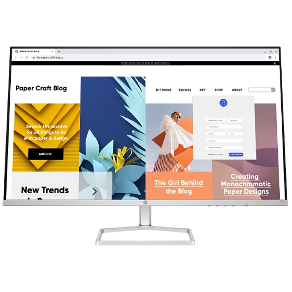 მონიტორი HP 94F50AA, 31.5", Monitor, FHD, VA, HDMI, VGA, Silver