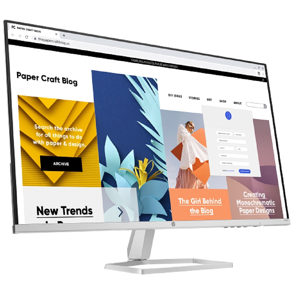 მონიტორი HP 94F50AA, 31.5", Monitor, FHD, VA, HDMI, VGA, Silver