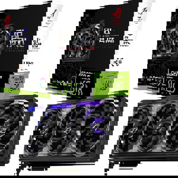 Graphic Card Asus 90YV0LV0-M0NA00 OC ROG-ASTRAL-RTX5080-O16G-GAMING, GeForce RTX5080, 16GB, 256bit, HDMI, DP, Black