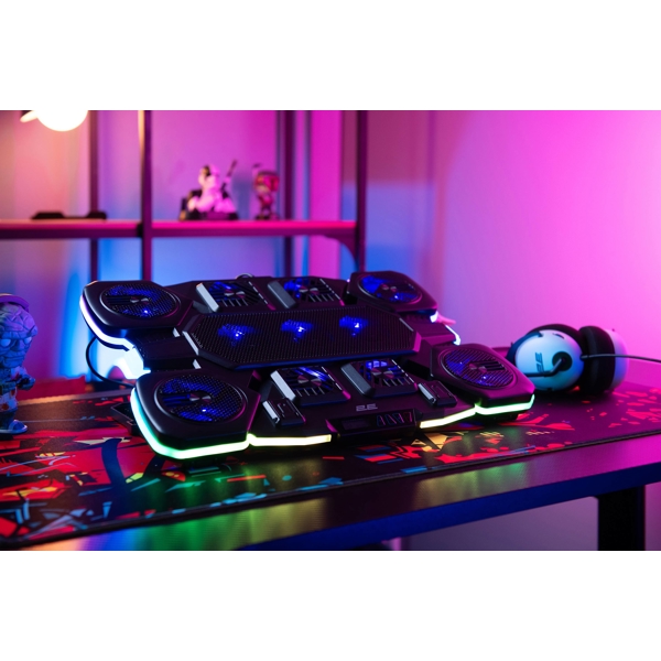 Laptop Cooling Stand 2E 2E-CPG-011, Black