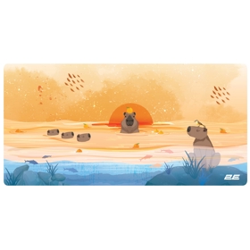 Mouse Pad 2E 2E-PAD-L-CAPY-YELLOW, L, Yellow