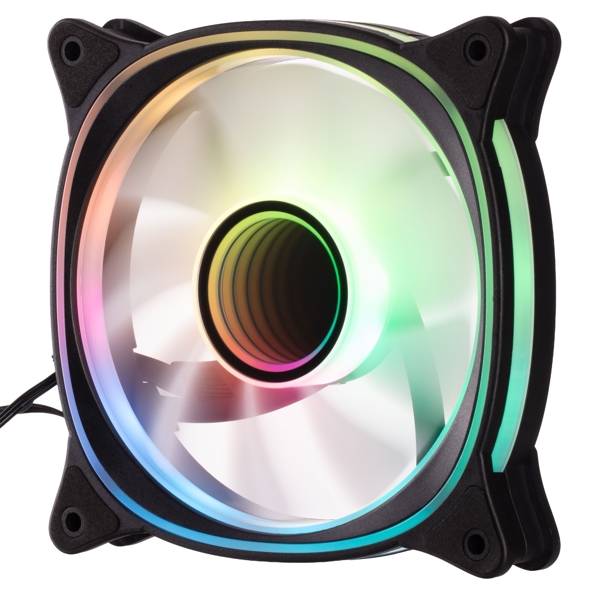 ქულერი 2E 2E-ACF120XB-ARGB, 120mm, 1200rpm, Case Fan, Black