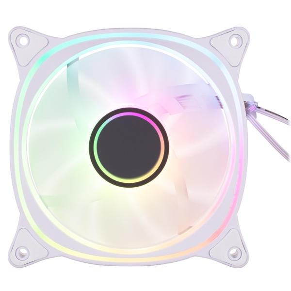 ქულერი 2E 2E-ACF120XW-ARGB, 120mm, 1200rpm, Case Fan, White