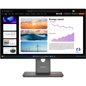 Monitor Lenovo 64B2GAT1EU ThinkVision P24Q-40, 23.8", QHD, IPS, HDMI, DP, USB, USB-C, Black