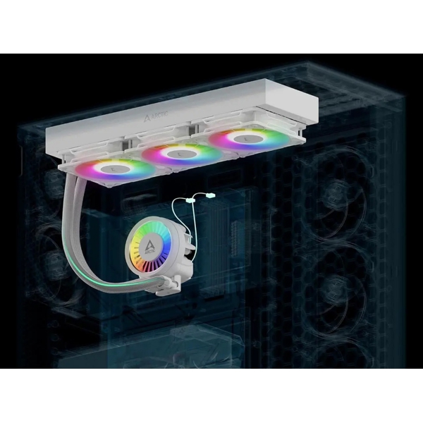 თხევადი გაგრილება Arctic ACFRE00189A Liquid Freezer III Pro 420, 140mm, 2500RPM, Liquid Cooling, White