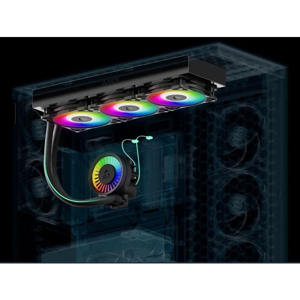 თხევადი გაგრილება Arctic ACFRE00185A Liquid Freezer III Pro 420, 140mm, 2500RPM, Liquid Cooling, Black