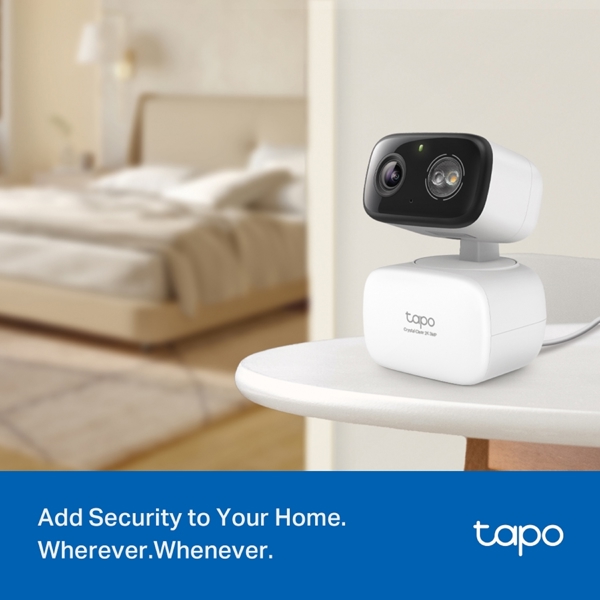ვიდეო სათვალთვალო კამერა TP-Link Tapo C216, Home Security Wifi Camera, 3MP, White