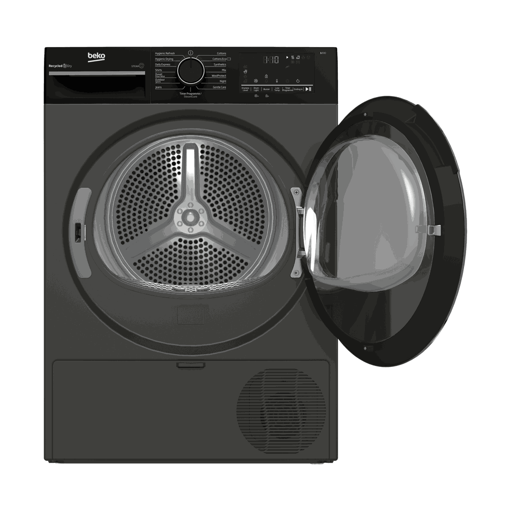 Washing Dryer Beko BTBC44XBM1 b300, 10Kg, E, 64Db, Grey