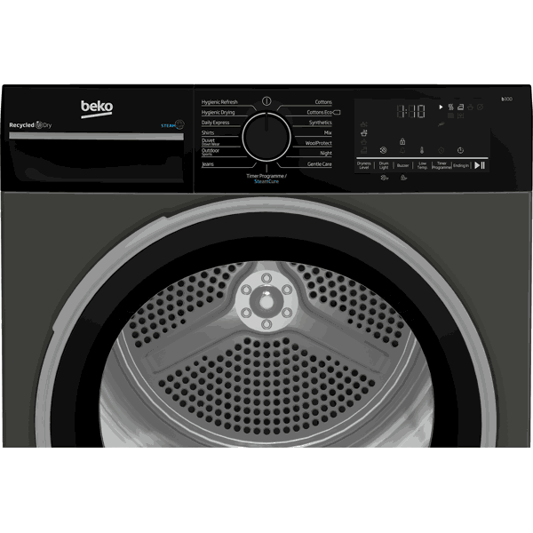 სარეცხის საშრობი მანქანა Beko BTBC44XBM1 b300, 10Kg, E, 64Db, Washing Dryer, Grey