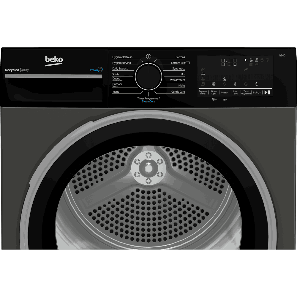 სარეცხის საშრობი მანქანა Beko BTBC44XBM1 b300, 10Kg, E, 64Db, Washing Dryer, Grey