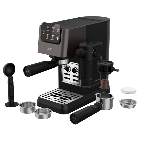 ყავის აპარატი Beko CEP 5464DX, 1628W, 1.1L, Coffee Machine, Dark Stainless Steel