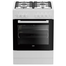Gas Cooker Beko FBE62120WD, 4Gas, White