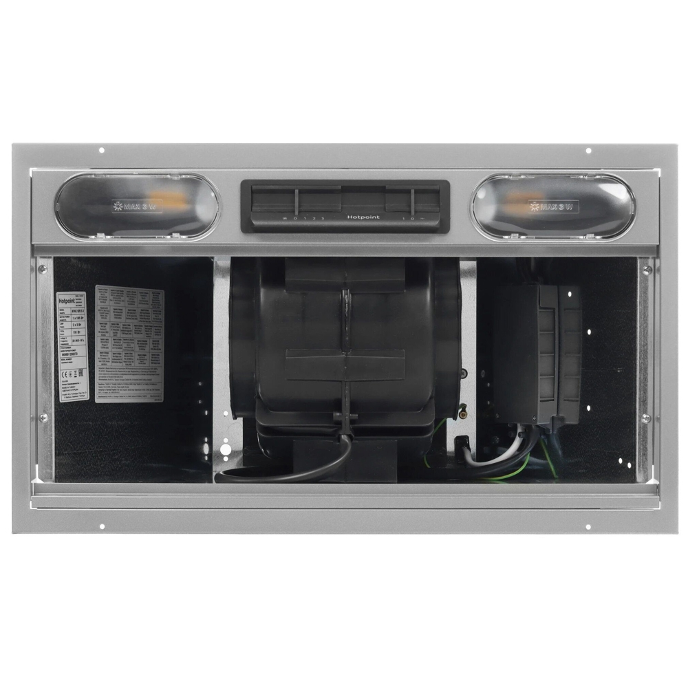 ჩასაშენებელი გამწოვი Indesit INAE 52FLS X, 381m³/h, Built-in Hood, Silver