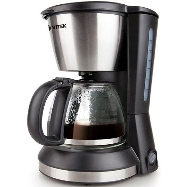 ყავის მადუღარა Vitek VT 1506, 550W, 0.7L, Coffee Maker, Silver